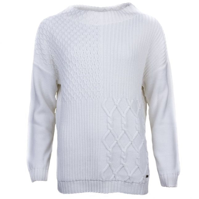 Lifestyle Womens Cloud Block Texture Knitted Jumper