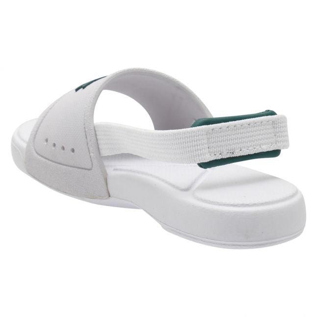 Infant White/Green L.30 Croc Slides (3-9)