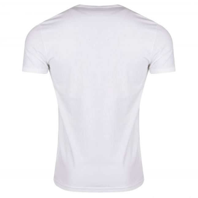 Mens White Arm Logo S/s T Shirt