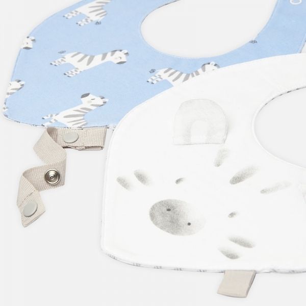 Baby Blue Bay Animal 2 Pack Bibs