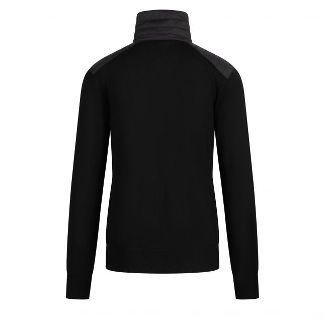 Mens Black Kilmington 1/2 Zip Knit