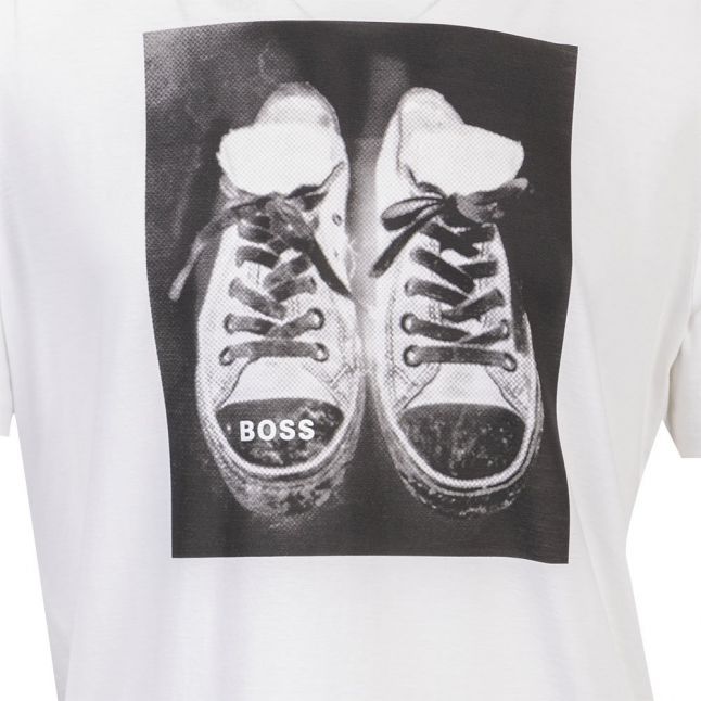 Mens White Tninetees S/s T Shirt