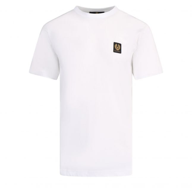 Mens White Branded S/s T Shirt