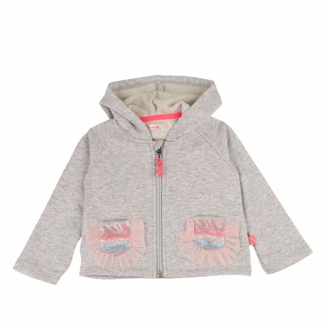 Baby Light Grey Marl Frill Pocket Tracksuit