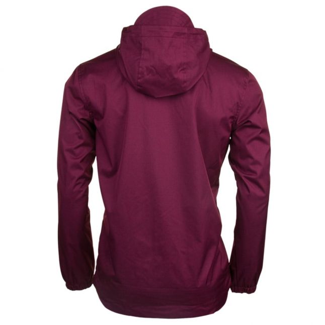 Mens Claret Marl Zip Through Hooded Jacket