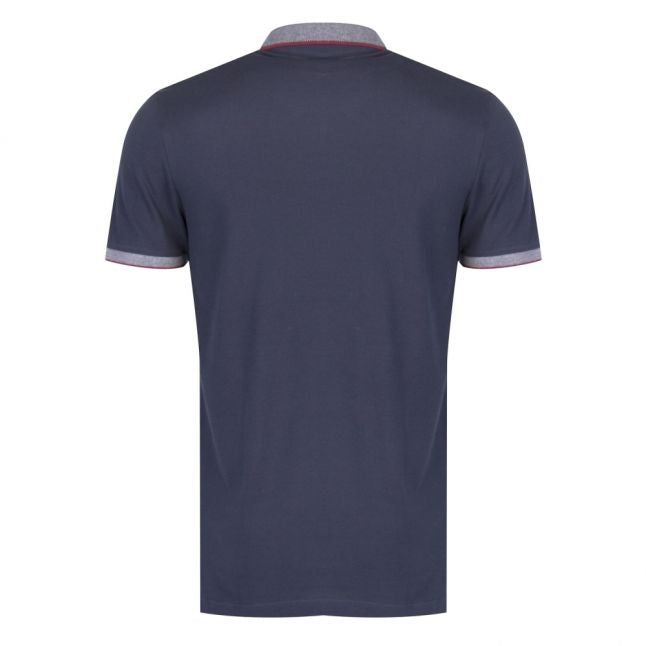 Casual Mens Dark Blue Porches S/s Polo Shirt