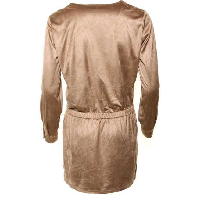 Womens Dusty Camel Vienan L/s Dress