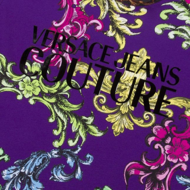 Womens Violet Baroque Mix Print S/s T Shirt