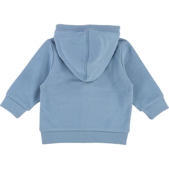 Boys Pale Blue Hooded Sweat Top