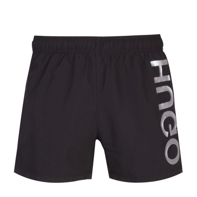 Mens Black Saba Branded Swim Shorts