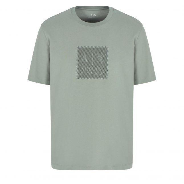 Mens Agave Stripe Logo S/s T Shirt