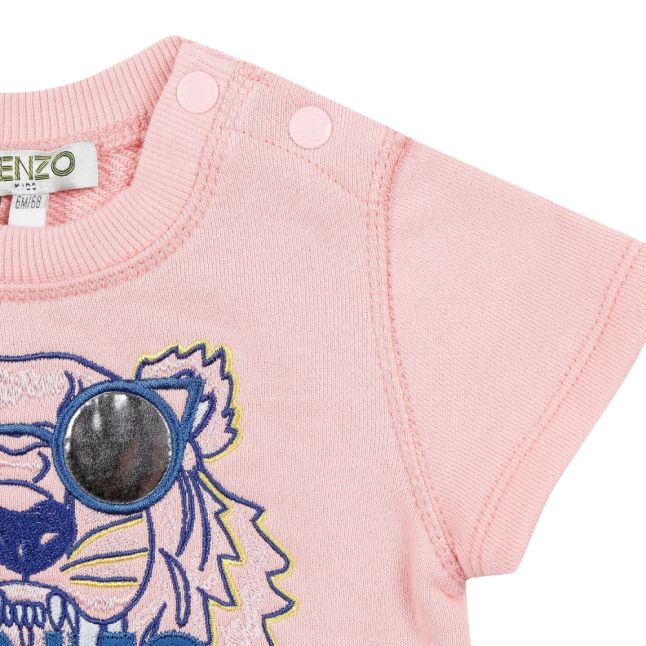 Baby Middle Pink Tiger Glasses Dress