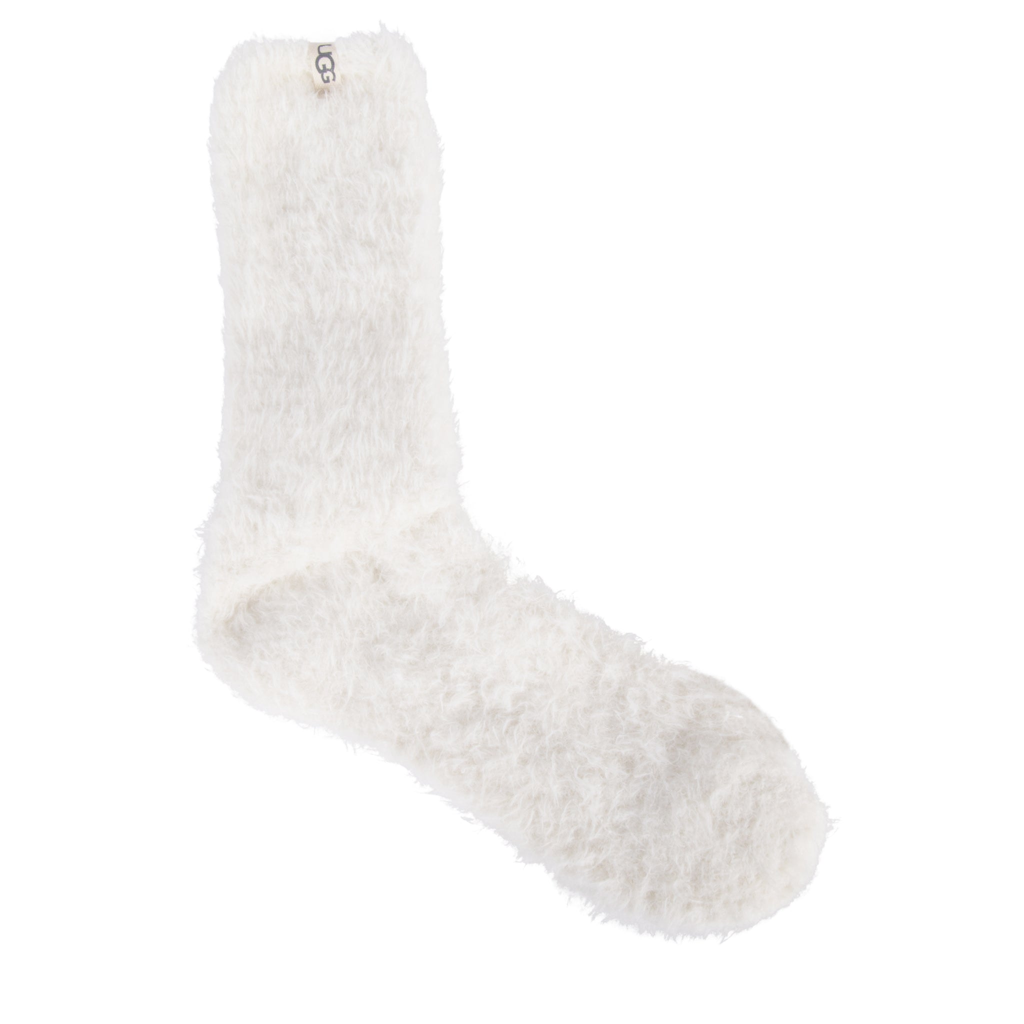 Womens UGG Cream Teddi Cozy Crew Socks