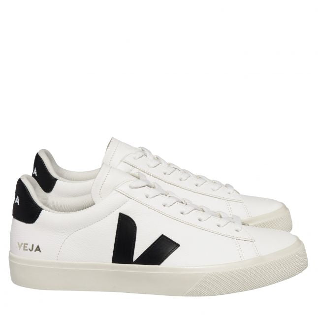 Womens	Extra White/Black Campo Trainers