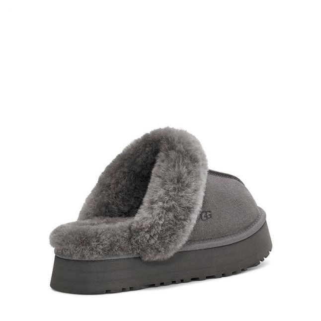 Womens Charcoal Disquette Slippers