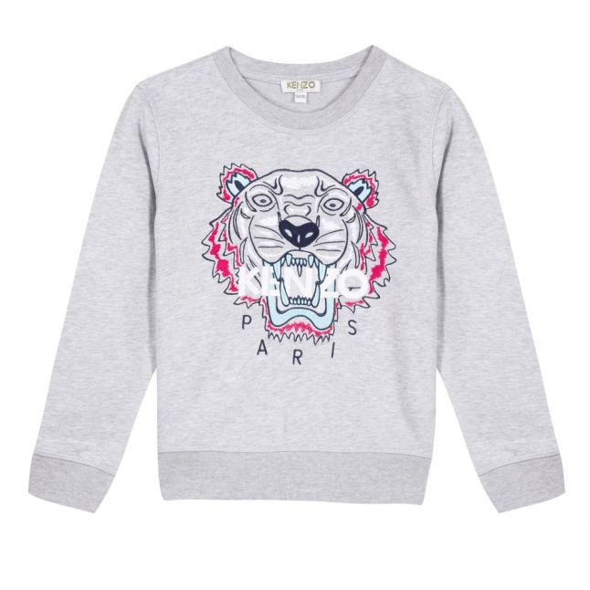 Girls Marl Grey Tiger JG 3 Bis2 Sweat Top