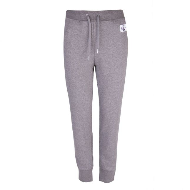 Womens Mid Grey Heather Monogram Badge Sweat Pants