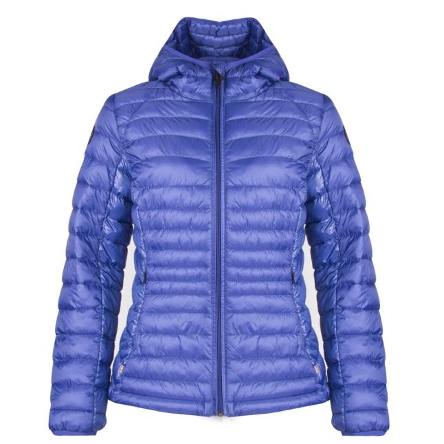 Womens Bright Royal Aerons Padded Hooded Jacket