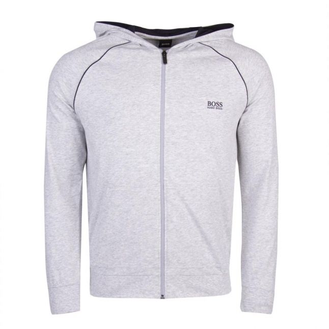 Mens Light Grey Mix & Match Hooded Zip Sweat Jacket