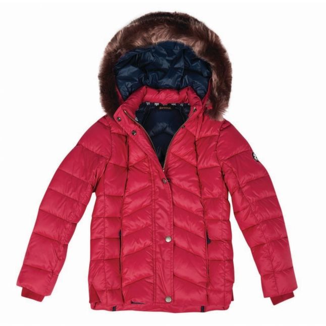 Girls Grenadine Bernera Quilted Hooded Coat