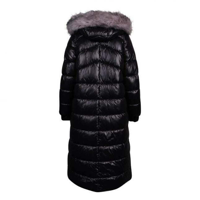 Womens Black PL Mercury Quilted Hooded Coat