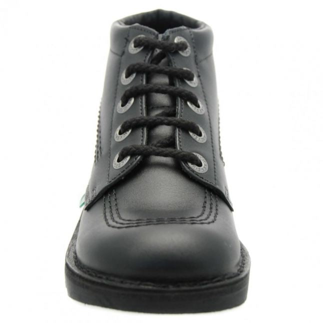 Youth Black Kick Hi Shoes (3-6)