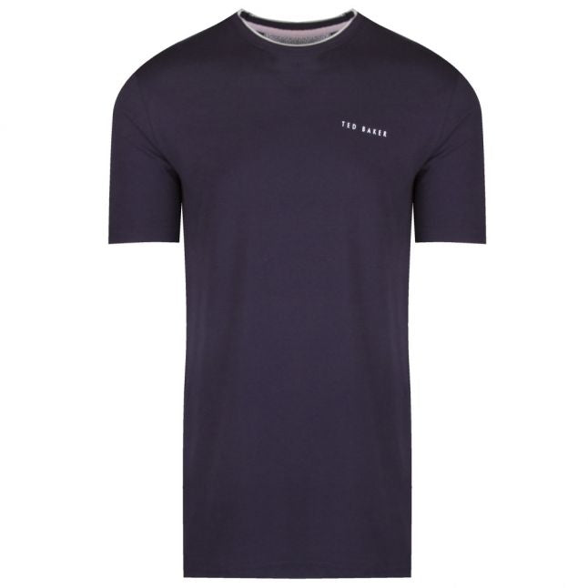 Mens Navy Rooma Branded S/s T Shirt