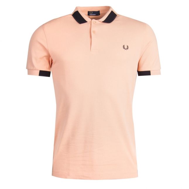 Mens Apricot Block Tipped S/s Polo Shirt