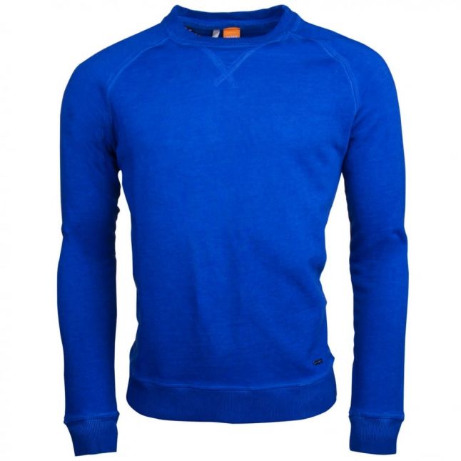 Orange Mens Medium Blue Welan Crew Sweat Top