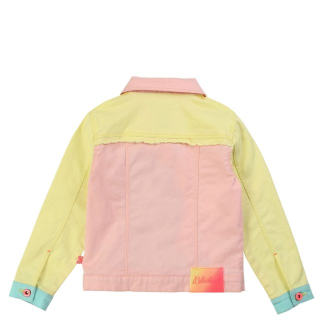 Girls Yellow Multi Patchwork Jacket