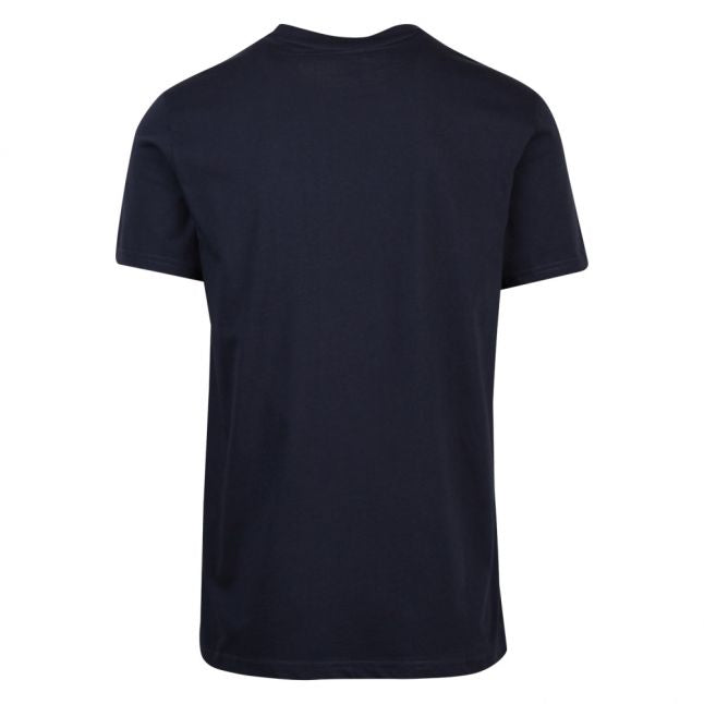 Mens Navy/White Big Logo Beach Regular Fit S/s T Shirt