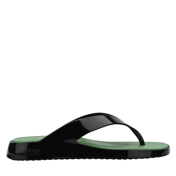 Womens Black Brave Flip Flops