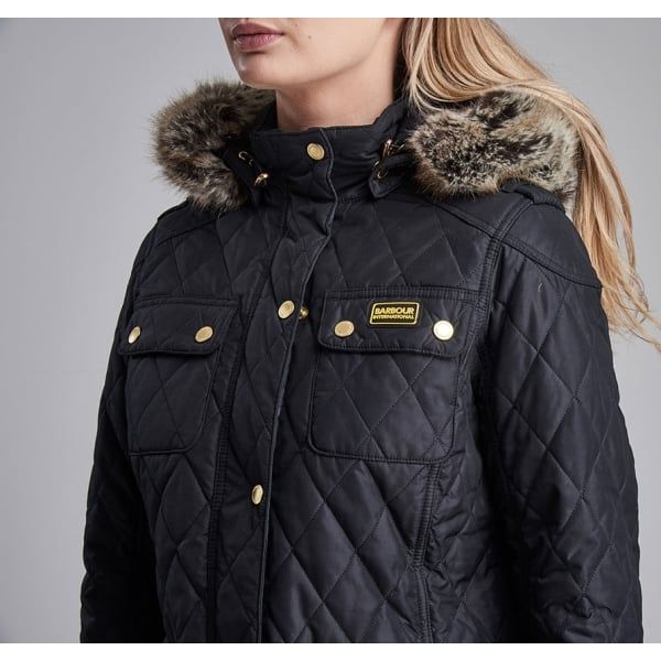 Womens Black Enduro Quilted Jacket