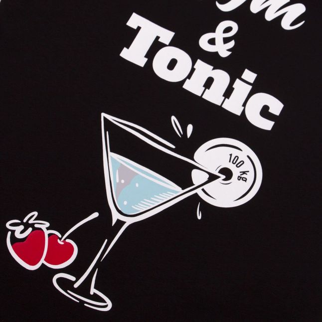 Womens Black Gym & Tonic S/s T Shirt