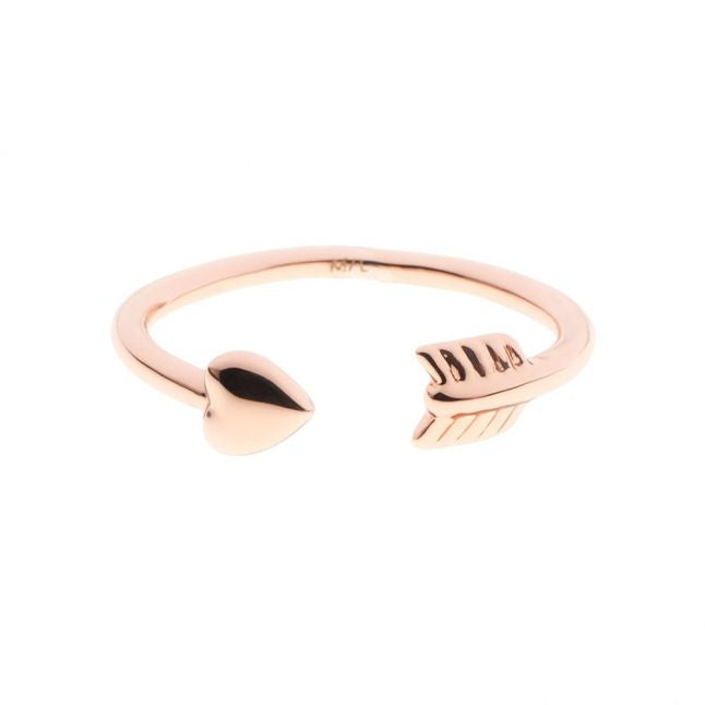 Womens Rose Gold Cassea Cupids Ring