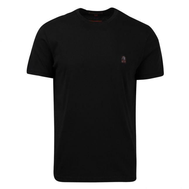 Mens Black Patch Logo S/s T Shirt