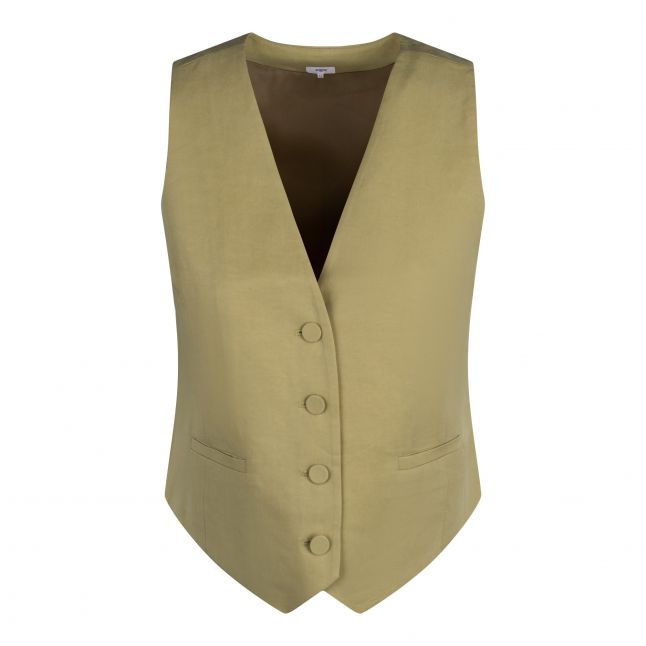 Womens Olive Gina Waistcoat