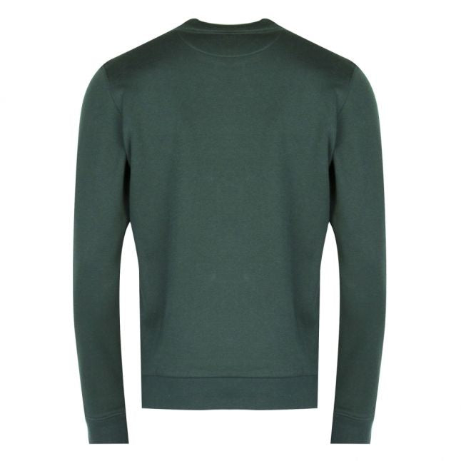 Mens Sinople Green Branded Crew Sweat Top