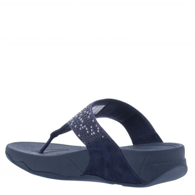 Womens Navy Lulu Popstud Toe-Post Sandals