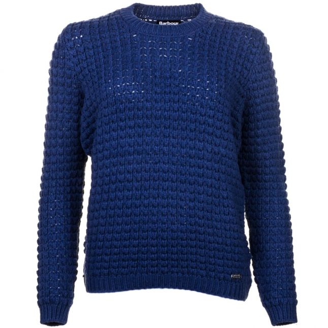 Womens Biker Blue Enduro Knitted Jumper