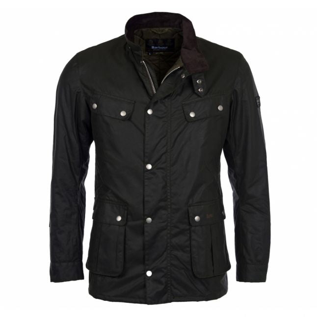 Mens Sage Duke Waxed Jacket