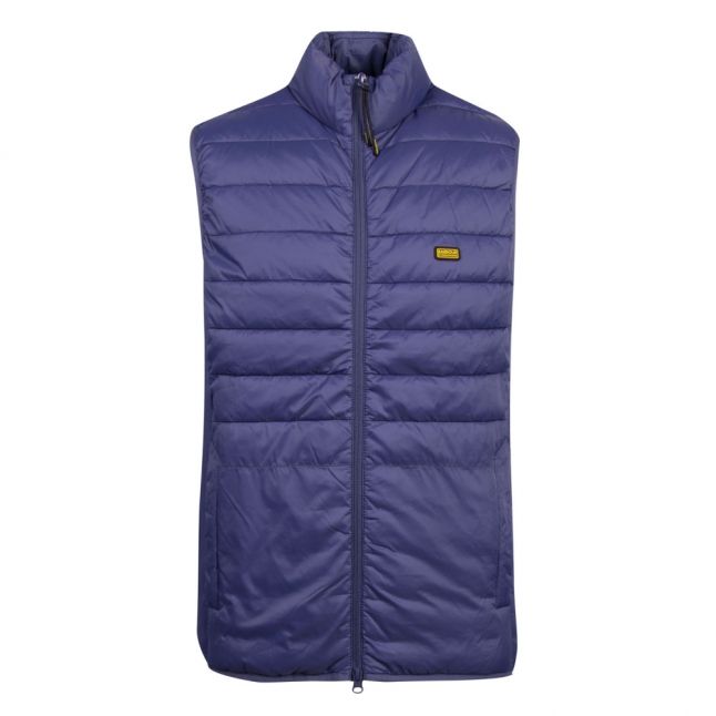 Mens Blue Metal Burn Padded Gilet