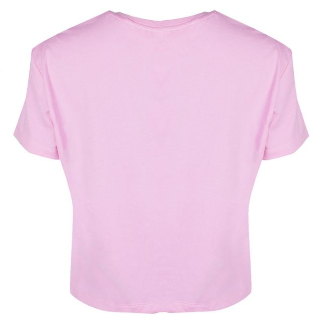 Womens Lilac Chiffon Corp Logo S/s T Shirt