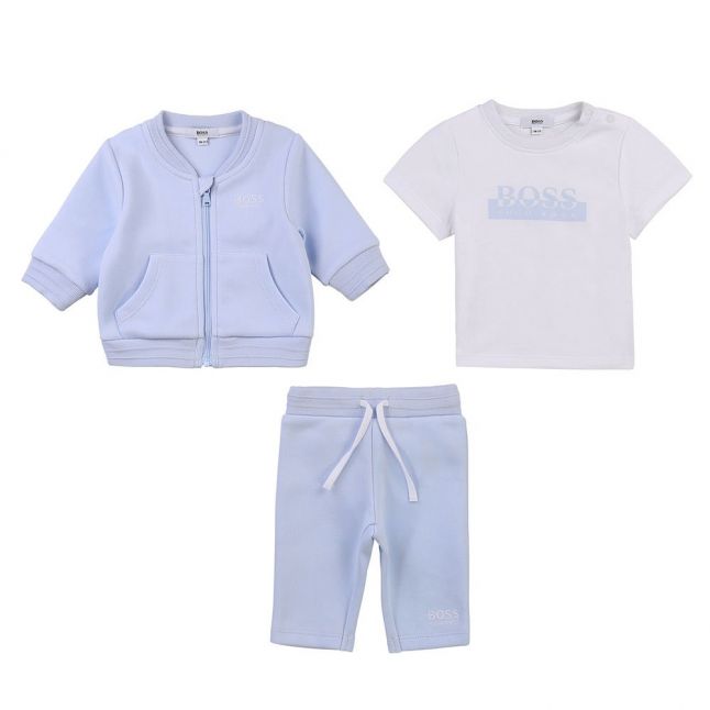 Baby Pale Blue 3 Piece Tracksuit Gift Set