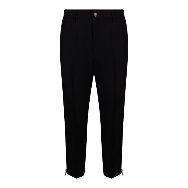 Mens Black Technical Canvas Trousers