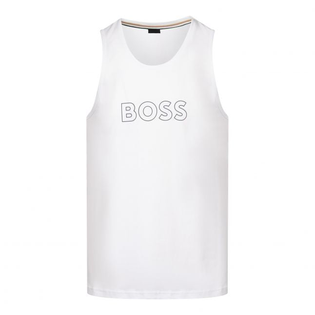 Mens White Beach Tank Top