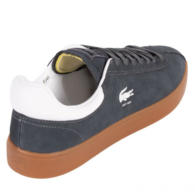 Mens Dark Grey/Gum Baseshot Suede Trainers