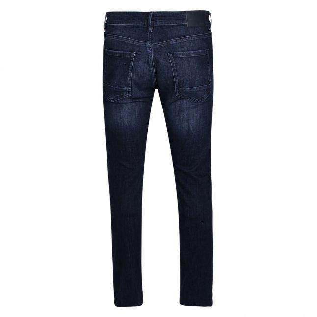 Casual Mens Dark Blue Wash Charleston Slim Fit Jeans