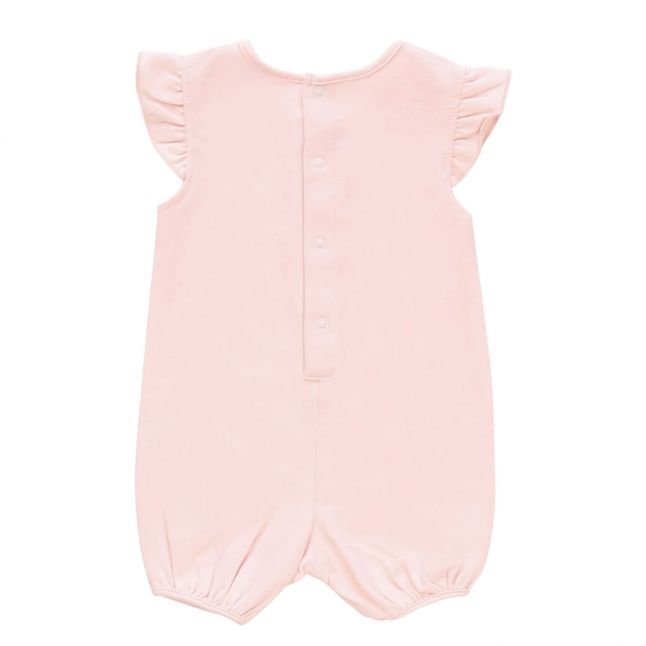 Baby Pink Bunny Rabbit Logo Romper