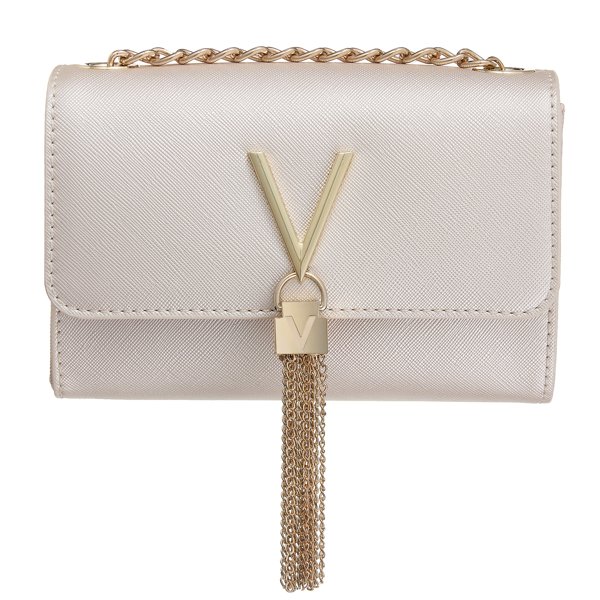 Womens Valentino Platino Divina SA Tassel Crossbody